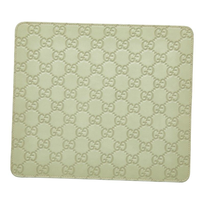 Gucci GG Logo Guccissima Leather Mouse Pad