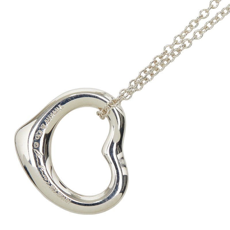 Tiffany & Co. Open Heart Silver Necklace