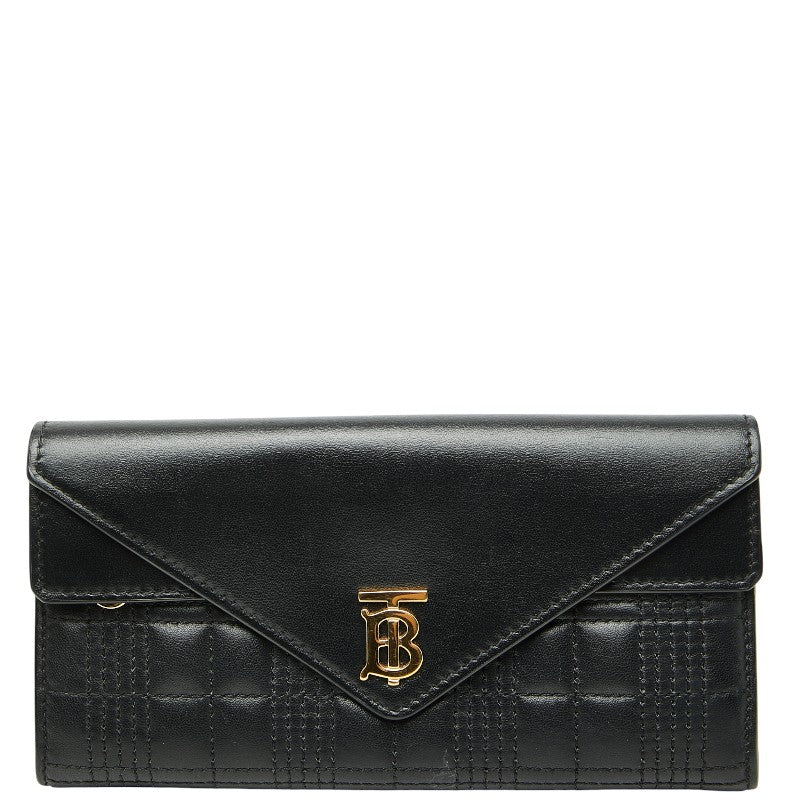 Burberry TB Logo Quilting Leather Continental Wallet