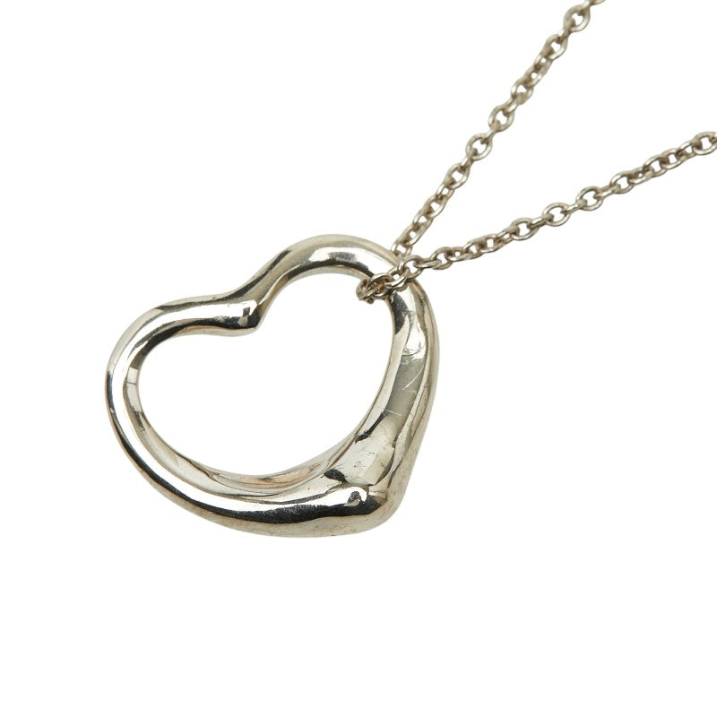Tiffany & Co. Open Heart Silver Necklace