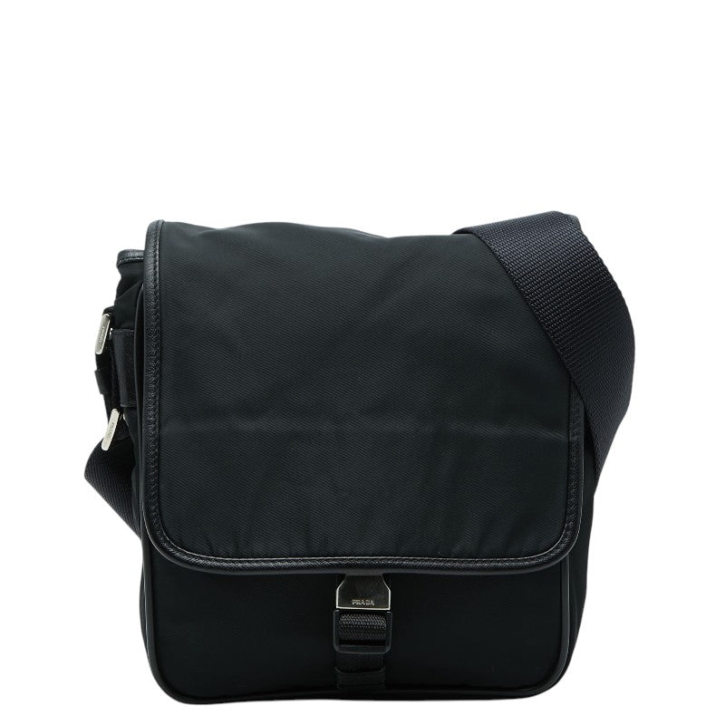 Prada Nylon Leather Shoulder Bag