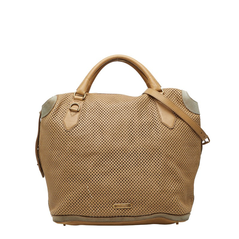 Burberry Calf Perforated 2way Bag