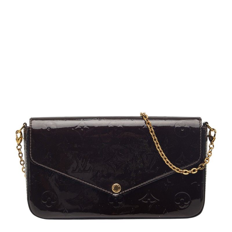Louis Vuitton Pochette Felicie Monogram Vernis Shoulder Bag
