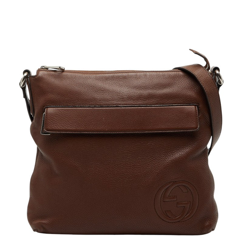 Gucci Interlocking G Leather Shoulder Bag
