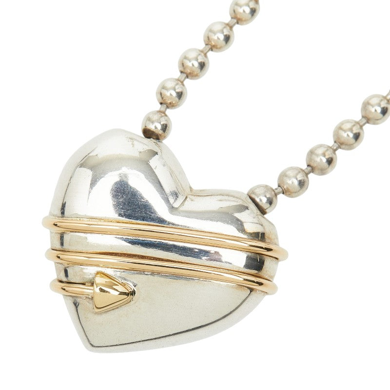 Tiffany&Co. Heart Arrow Silver Au750 Necklace