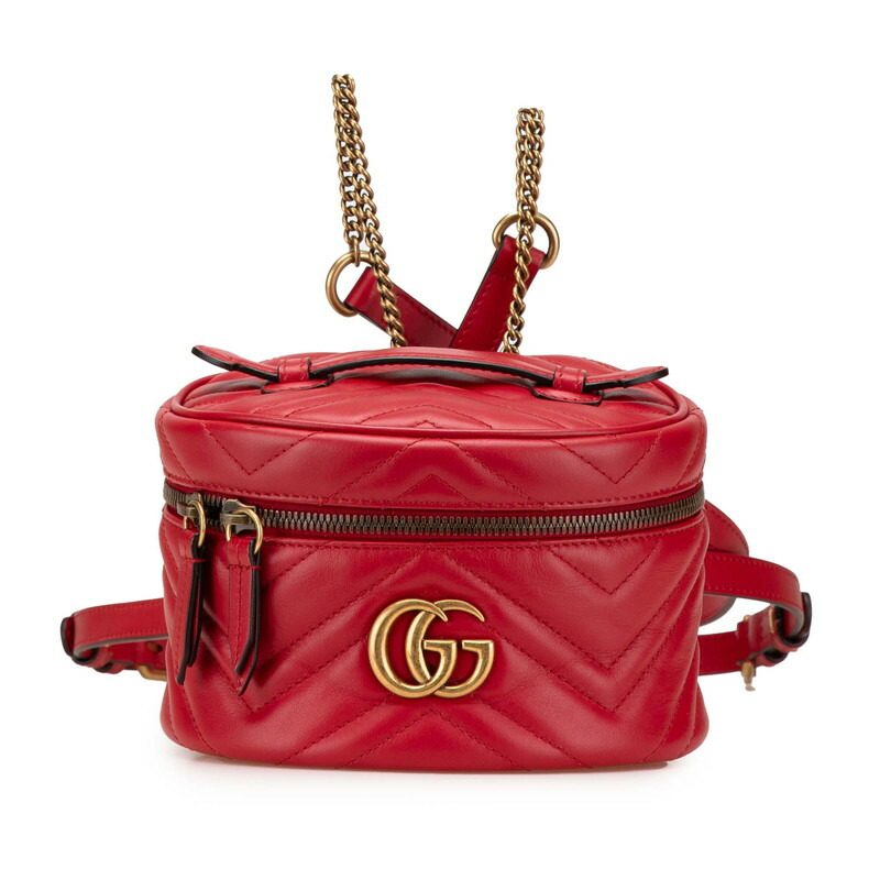 Gucci GG Marmont Leather Backpack