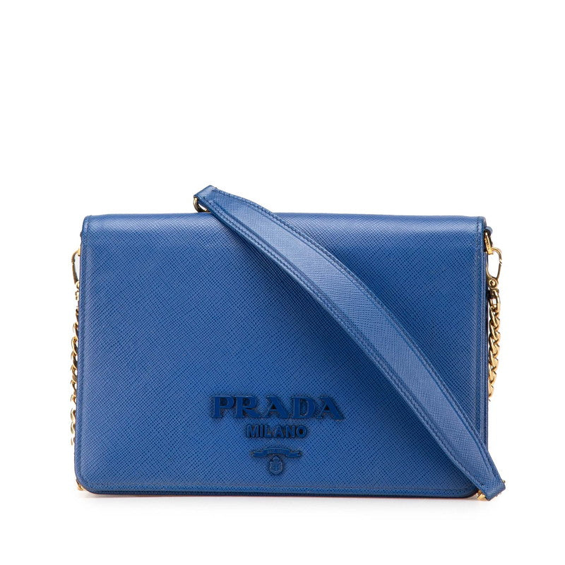 Prada Saffiano Shoulder Wallet