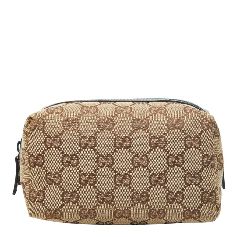 Gucci GG Canvas Leather Pouch
