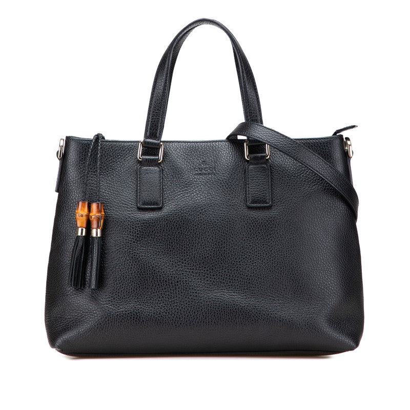 Gucci Bamboo Tassel Leather 2way Bag