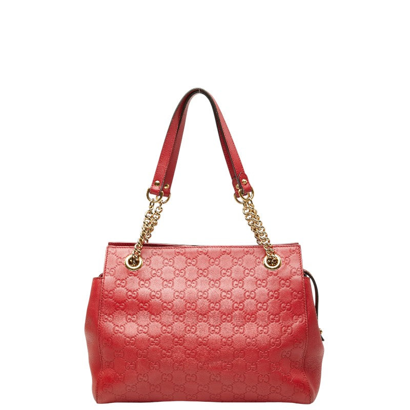 Gucci Guccissima Leather Chain Tote Bag