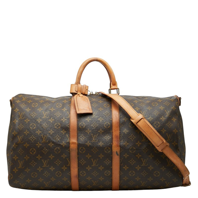 Louis Vuitton Keepall Bandouliere 55 Monogram Boston Bag
