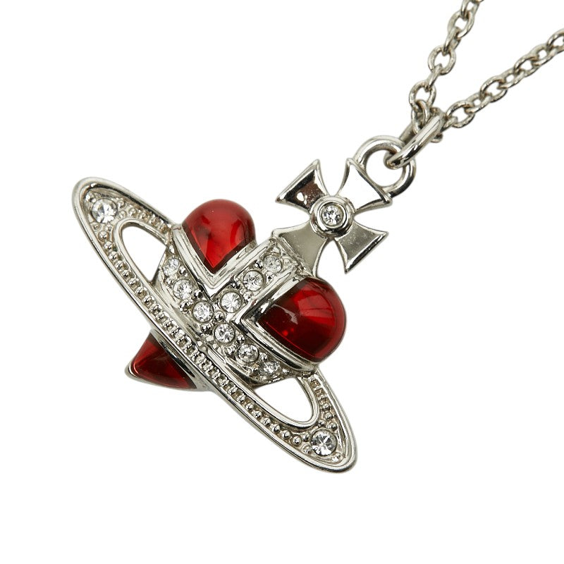 Vivienne Westwood Orb Diamante Heart Necklace