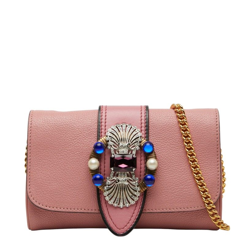 Miu Miu Madras Leather Shoulder Bag