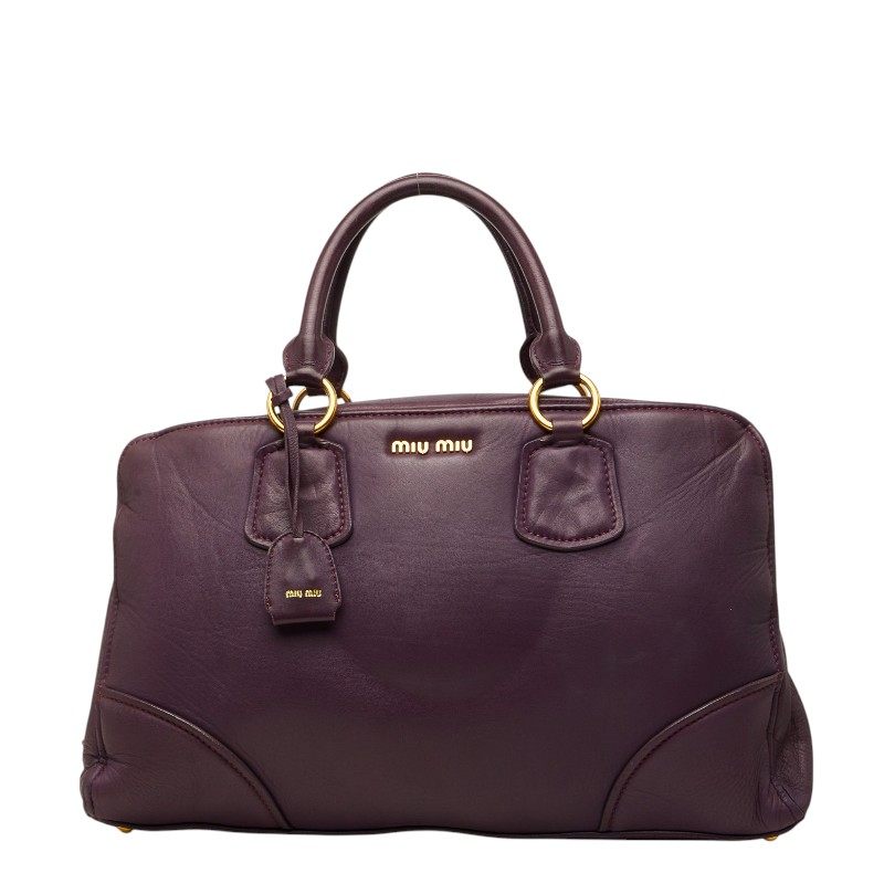 Miu Miu Leather Boston Bag
