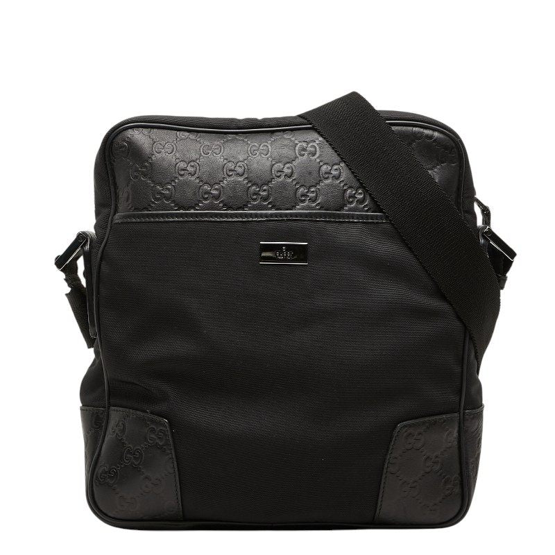 Gucci Guccissima Nylon Leather Shoulder Bag