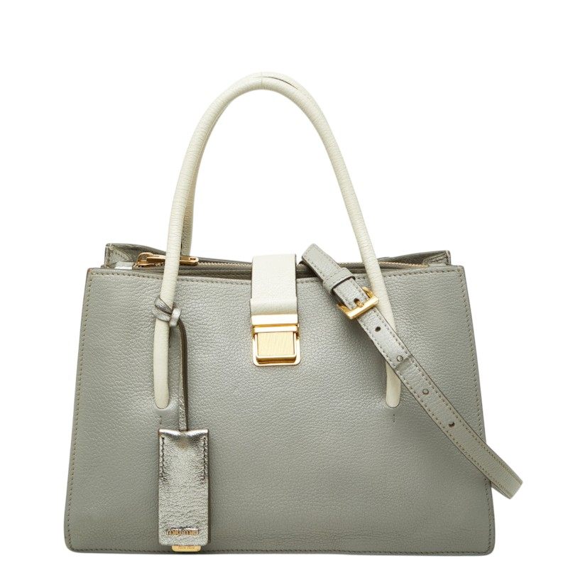 Miu Miu Madras Leather 2way Bag