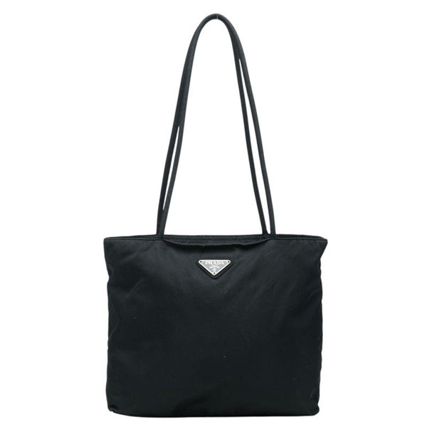 Prada Nylon Triangle Logo Tote Bag