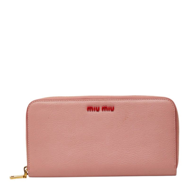 Miu Miu Madras Long Zip Wallet