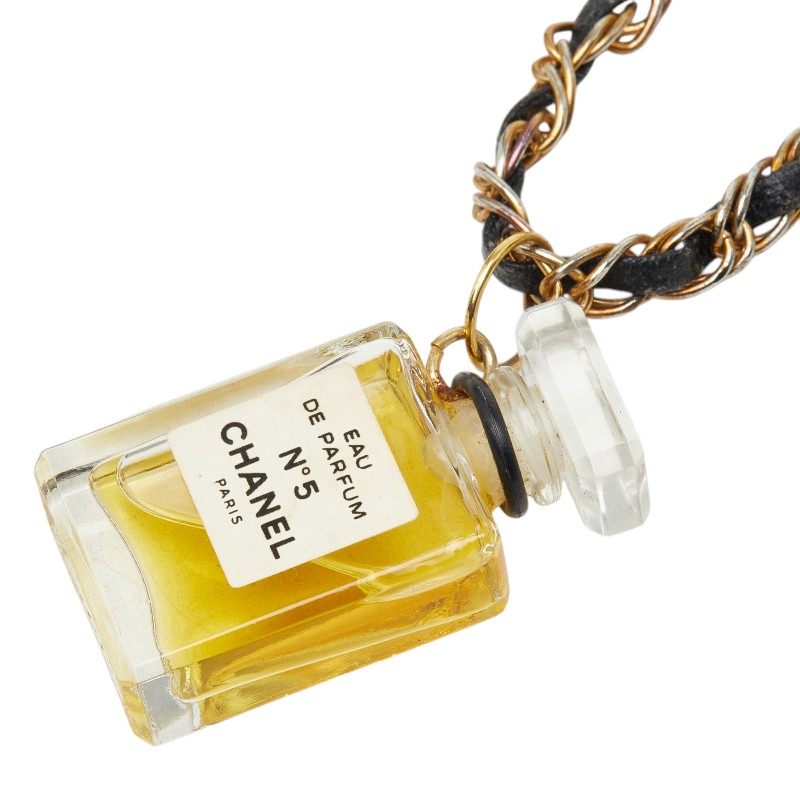 CHANEL Eau de Parfum No.5 Perfume Bottle Pendant Necklace