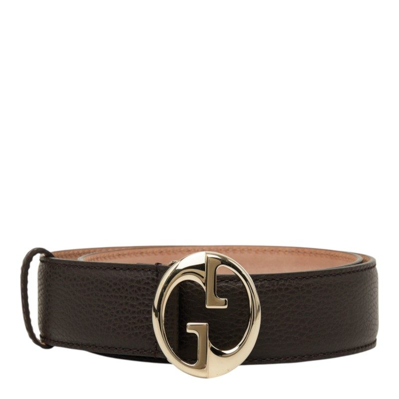 Gucci GG Logo Leather Belt
