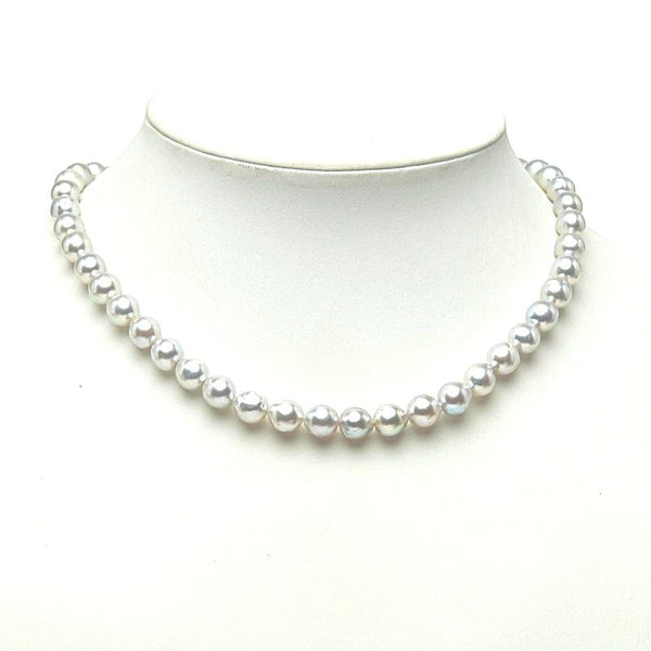SV925 Silver Akoya Pearl Necklace