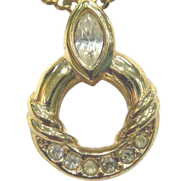 Christian Dior Circle Rhinestone Necklace
