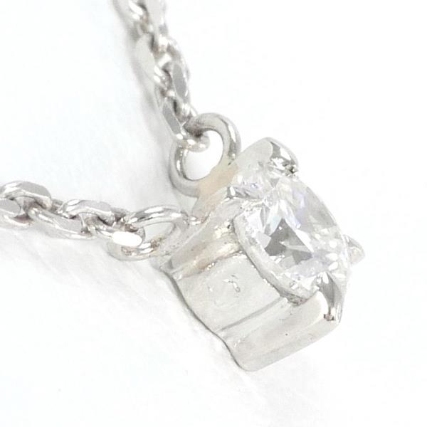 PT850 Platinum Women's Necklace with 0.24 ct Diamond SI2, 40cm in Length