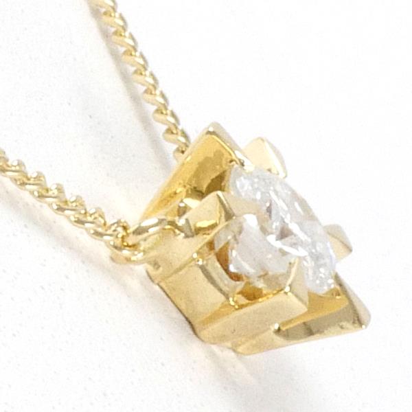 K18 YellowGold, Diamond 0.364ct Necklace, Total Weight approx 2.3g, 41cm, Women's Gold