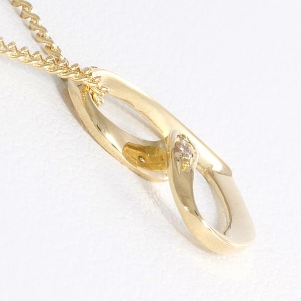 Heart-Motif Necklace in K18 Yellow Gold/Diamond for Women
