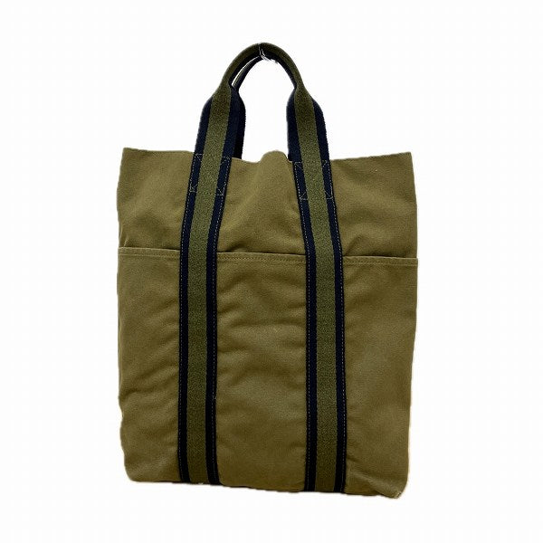 Hermes Canvas Fourre-Tout Cabas Handbag