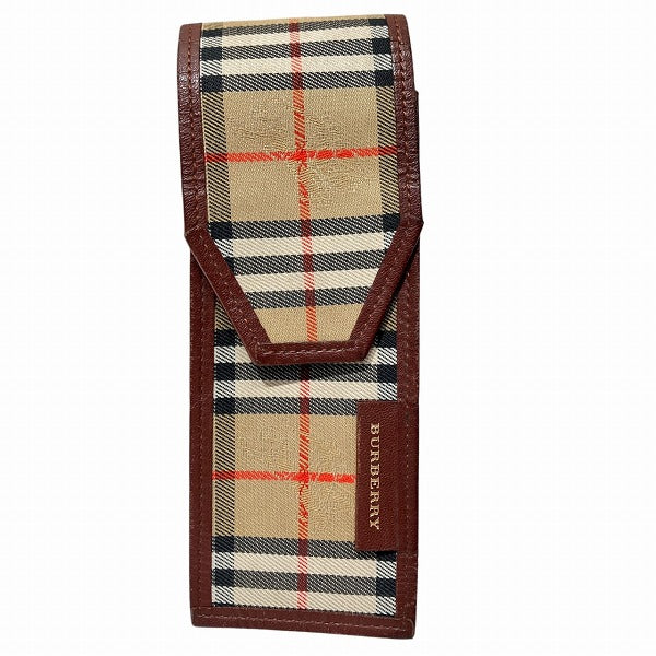 Burberry Leather Canvas Pen Case