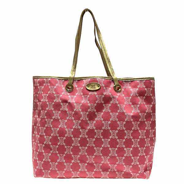 Celine Macadam Canvas Leather Tote Bag
