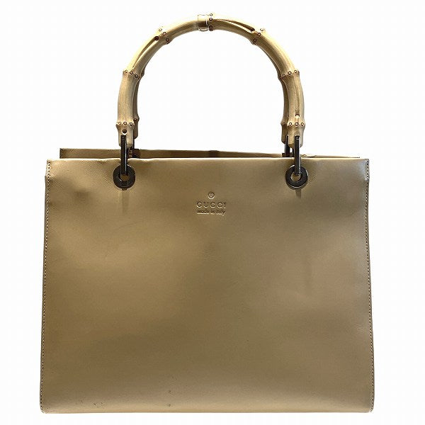 Gucci Bamboo Leather Tote Bag