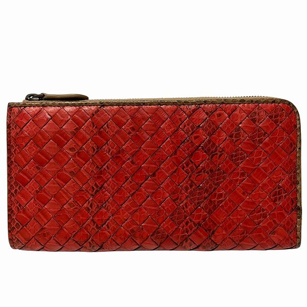 Bottega Veneta Intrecciato Python Wallet