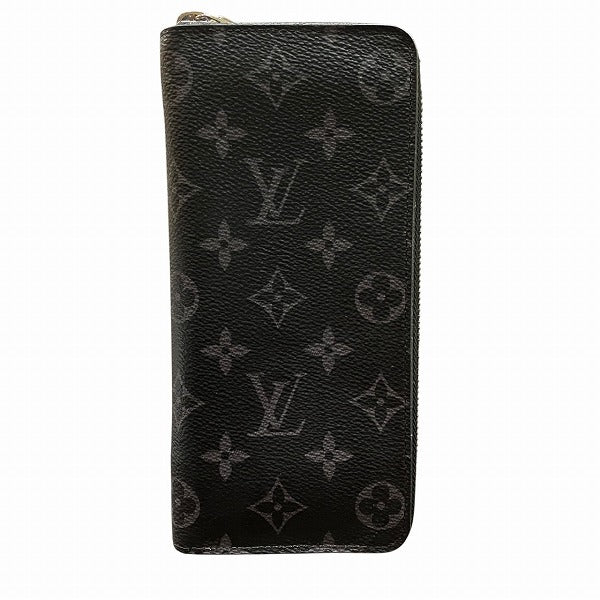 Louis Vuitton Zippy Wallet Vertical Monogram Eclipse Long Wallet