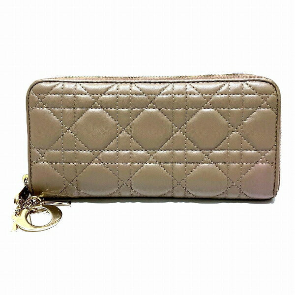 Dior Lady Dior Patent Long Wallet