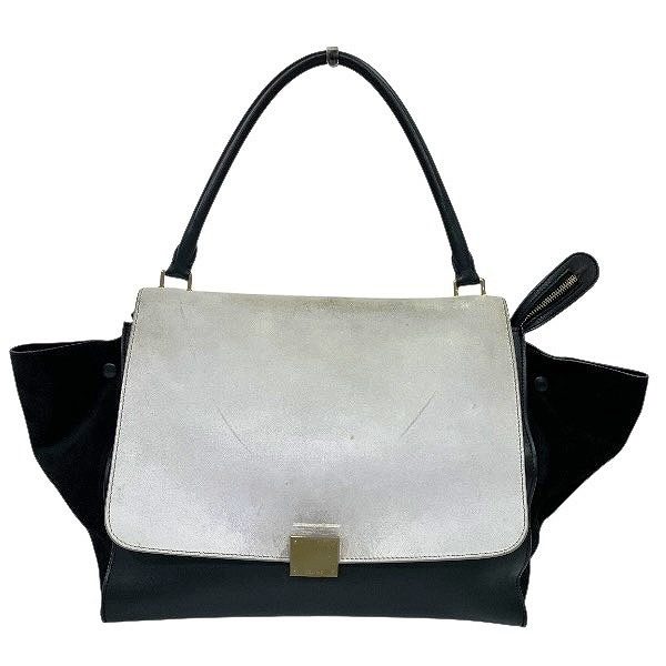 Celine Trapeze Mixed Material Handbag