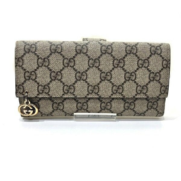 Gucci GG Supreme Long Trifold Wallet