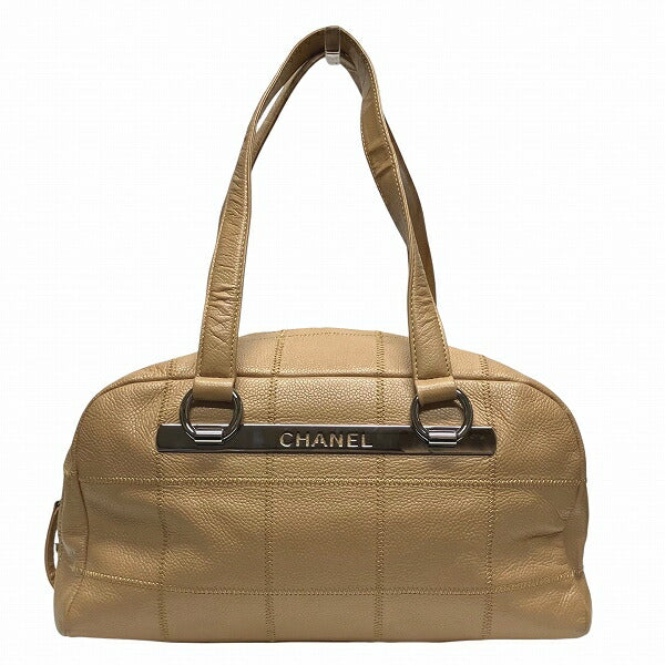 Chanel Chocolat Bar Caviar Skin Handbag