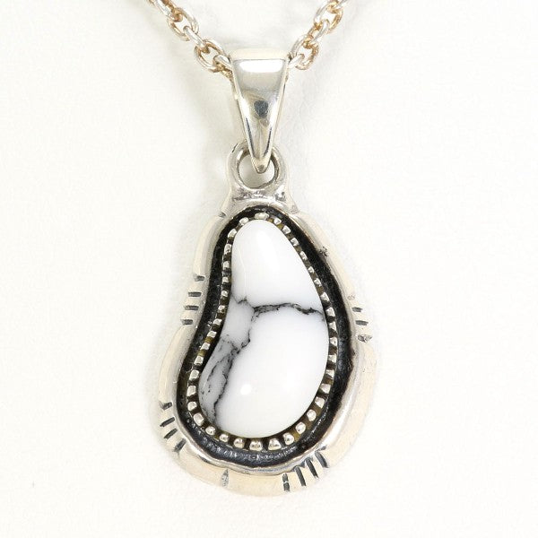 Howlite Silver Necklace