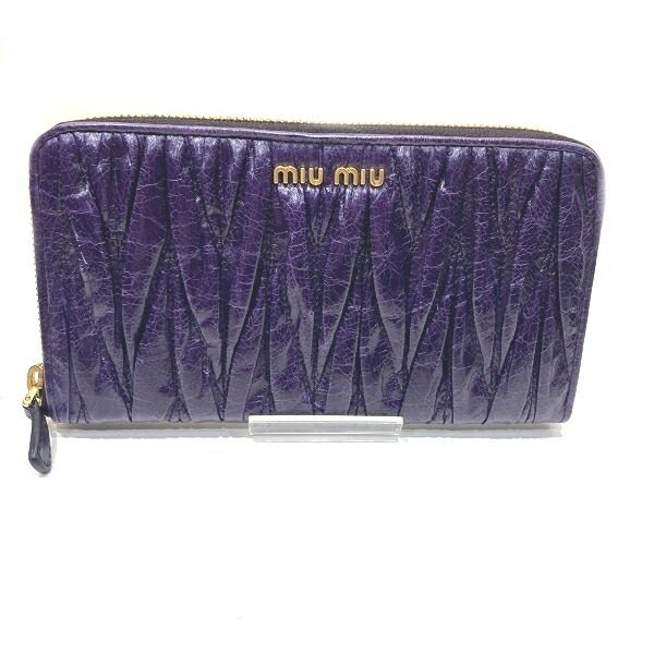 Miu Miu Matelassé Leather Long Wallet