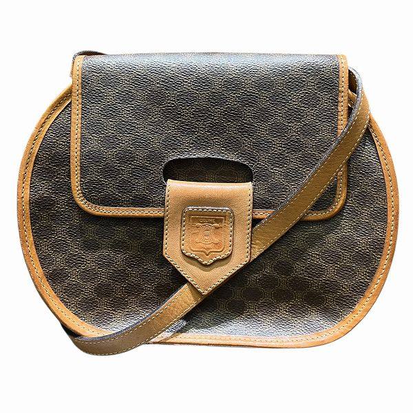 CELINE Macadam PVC Leather Shoulder Bag