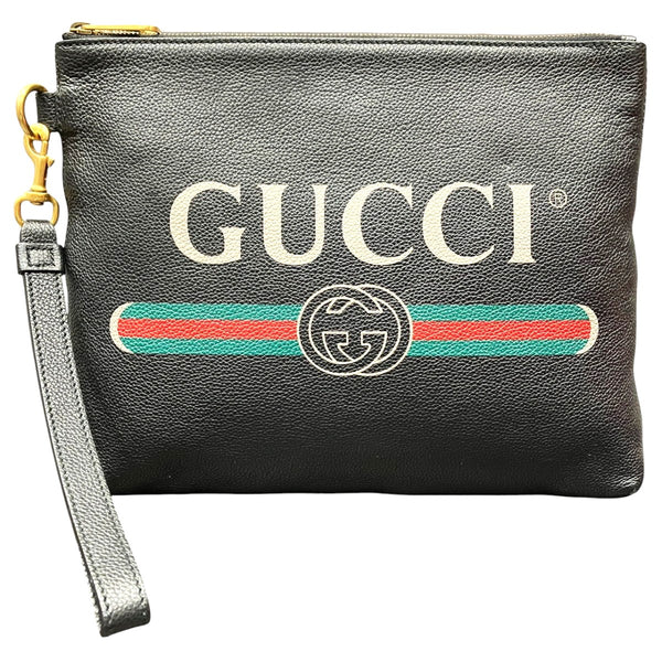 Gucci Leather Clutch Bag