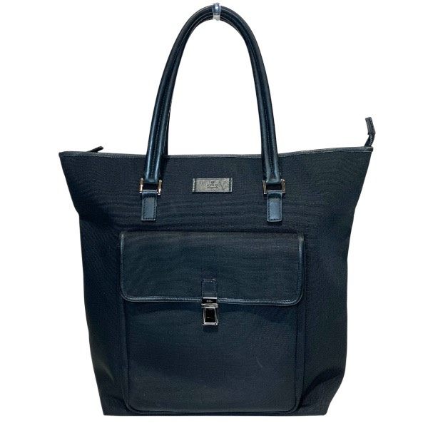 Gucci GG Supreme Nylon Leather Tote Bag