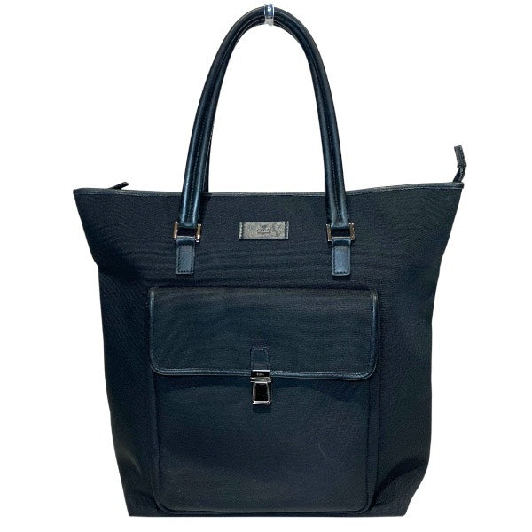 Gucci GG Supreme Nylon Leather Tote Bag