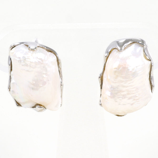 Au750 White Gold Freshwater Pearl Earrings