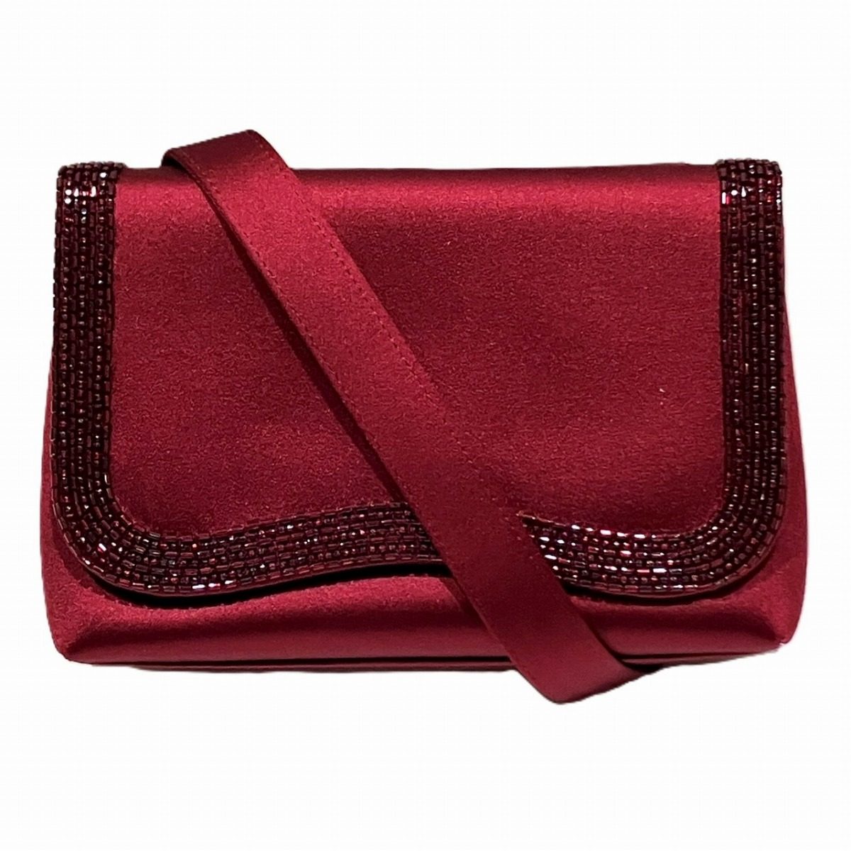 Chanel Satin Rhinestone Shoulder Bag