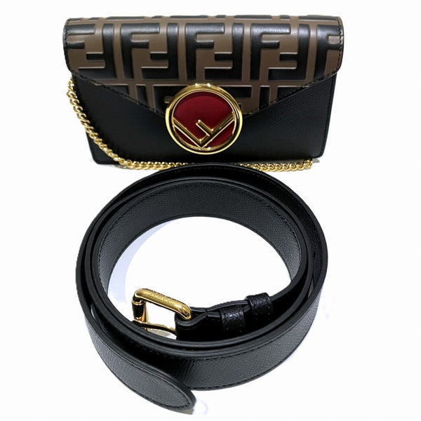 Fendi FF Leather Waist Bag