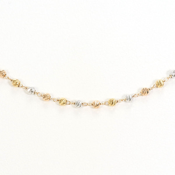 K10 Tricolor Gold Necklace