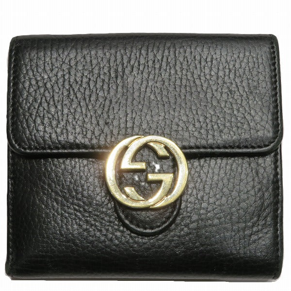 Gucci Interlocking G Leather Trifold Wallet